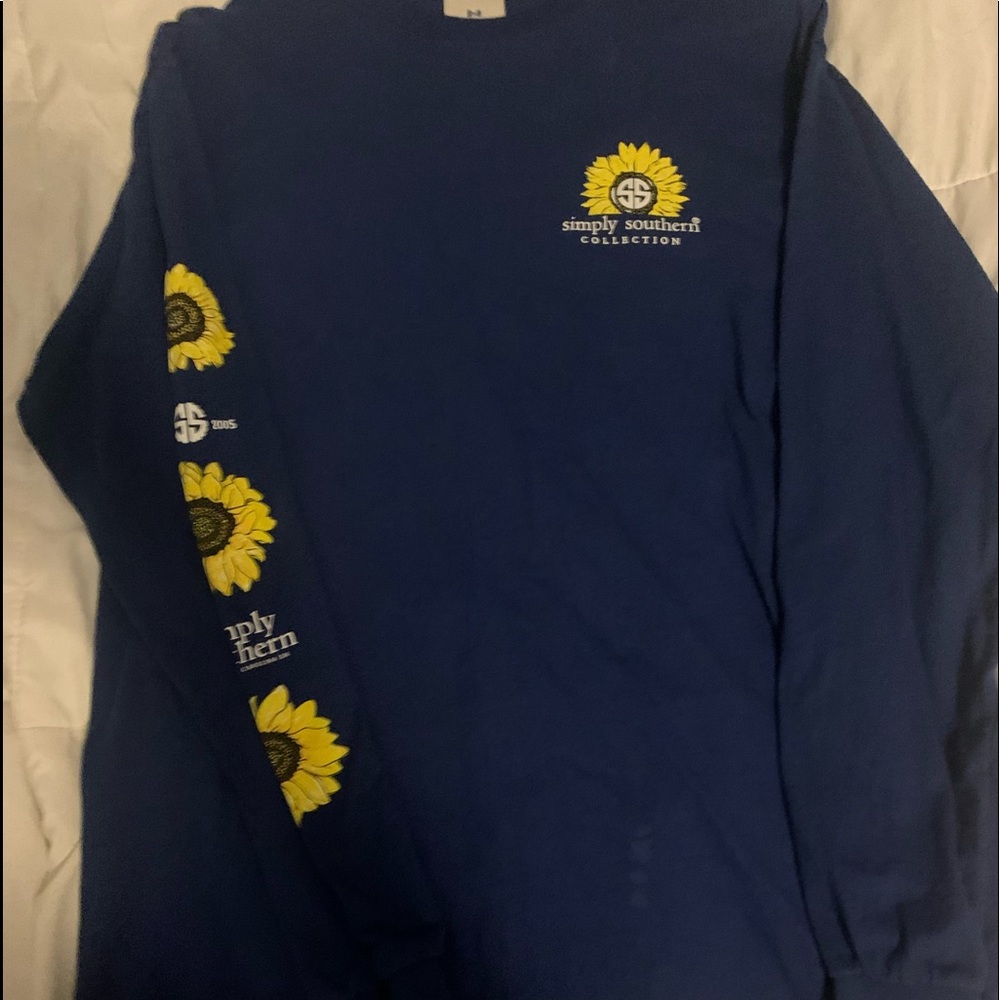 SIMPLY SOUTHERN sunflower long sleeve shirt